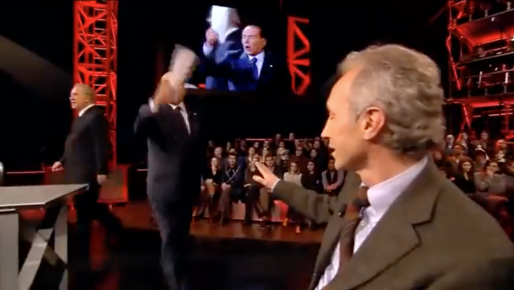 Berlusconi Travaglio Santoro a Servizio Pubblico